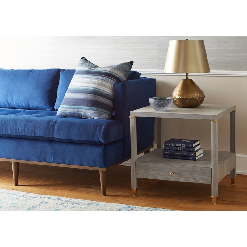 Pascal End Table, Slate Blue