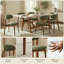 Ensemble de table et de chaises de salle à manger extensibles rectangulaires Alward pour 2 personnes, de style moderne, aspect bois, avec des chaises rembourrées.-514540310-514540313-514540316