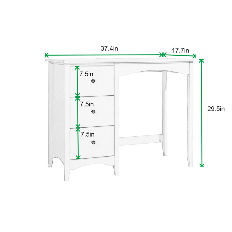 Lark Manor™ Ahva Desk & Reviews | Wayfair
