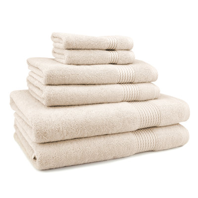 Adlena 6 Piece Turkish Cotton Towel Set
