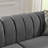 81.1 Inches Velvet Button Tufted Sofa Couch With 2 Pillows, 3 Seater Luxury Chesterfield Sofa Set With Gold Stainless Steel Accents For Living Room, Velvet-638428176