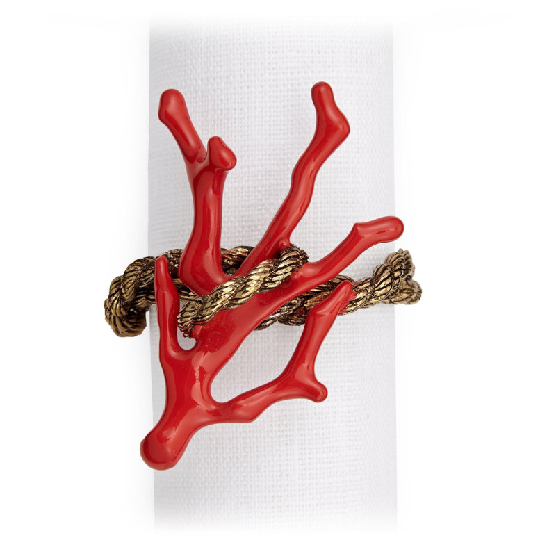 Coral Napkin Jewels