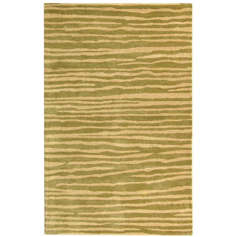 Tapis en laine touffeté à la main Simryn, Rectangle 9 pi 6 po x 13 pi 6 po