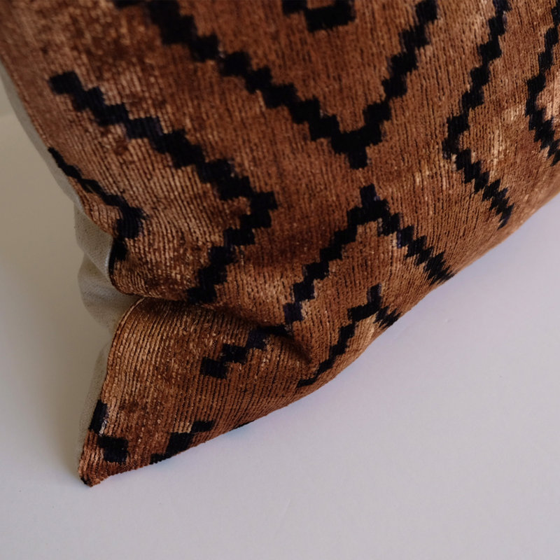 Frye Feather Throw Pillow, Ikat 20