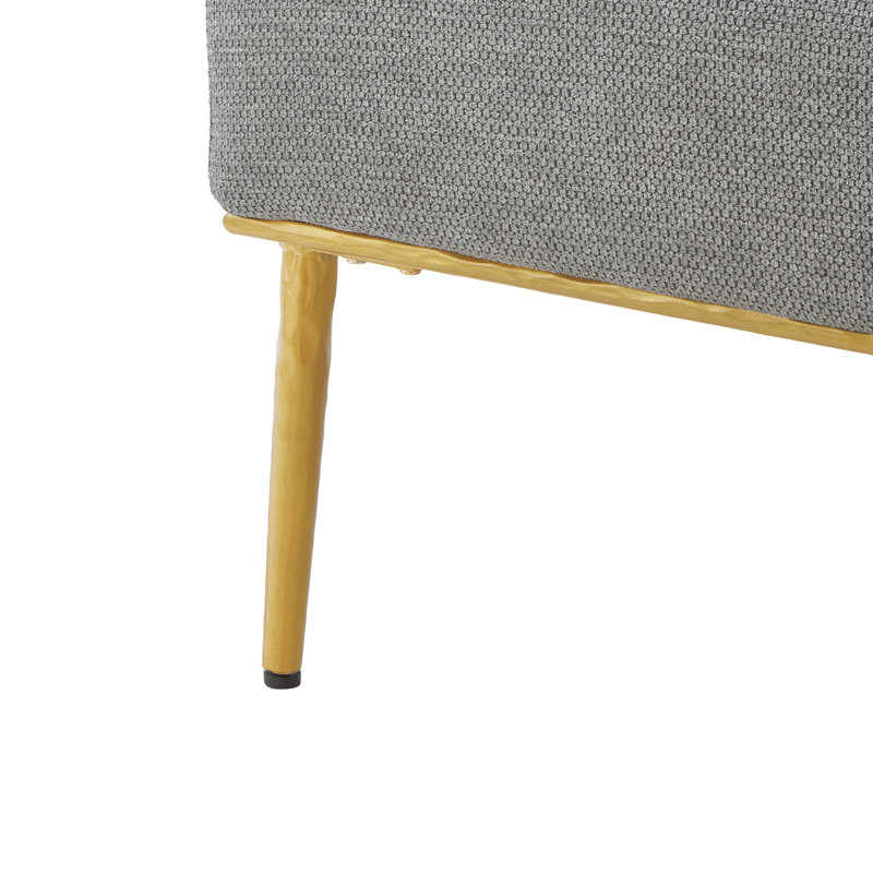 Fauteuil d'appoint Virelli Modern Chenille, Gris