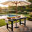 Outdoor Dining Set HDPE Rectangular Patio Table