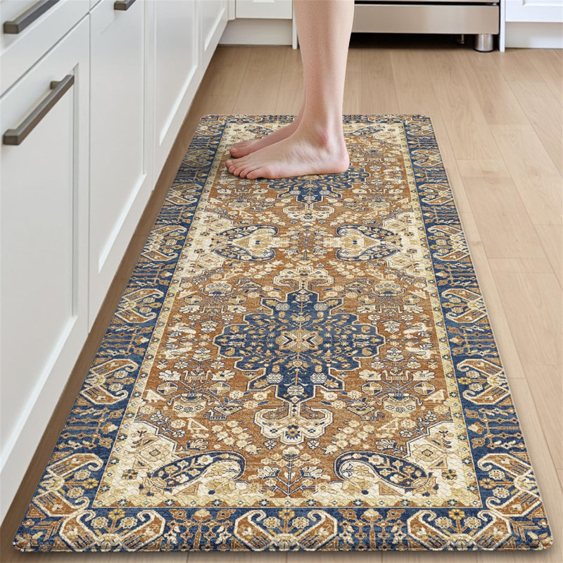 Kitchen Mat 60 X 150 Cm, Anti-Fatigue Cushioned Standing Mats Non Slip Waterproof, Extra Large Washable Carpet Runner Rugs For Floor, Laundry, Home Office