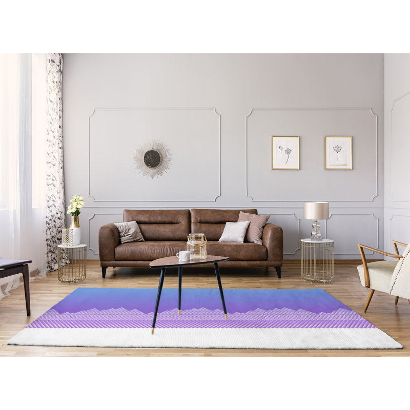 Tapis mauve/bleu mountain, Rectangle 9 pi x 12 pi