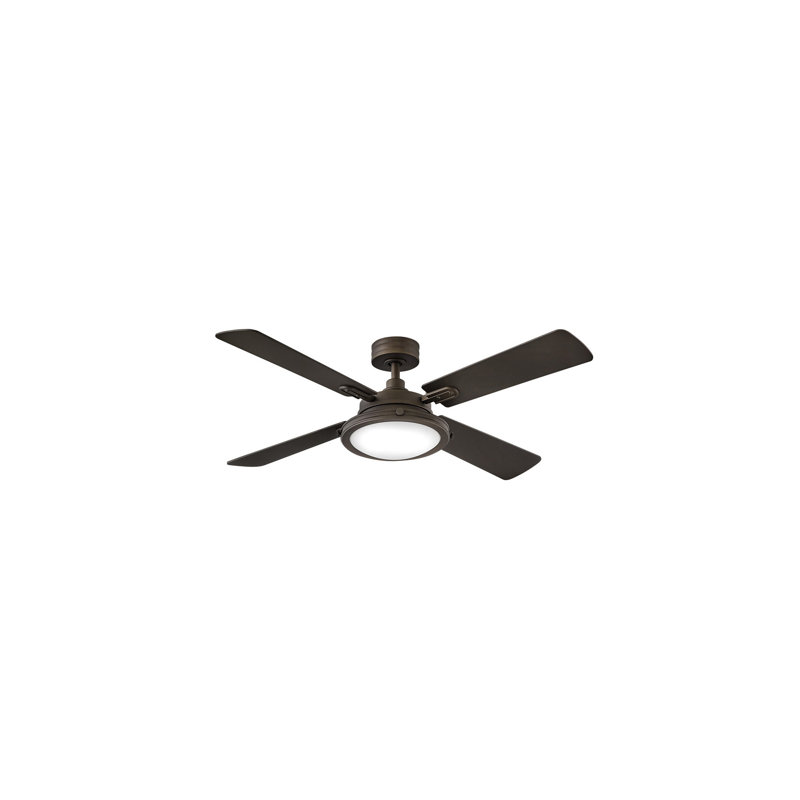 Ventilateur intelligent à DEL 54 po Collier, Bronze mat métallique