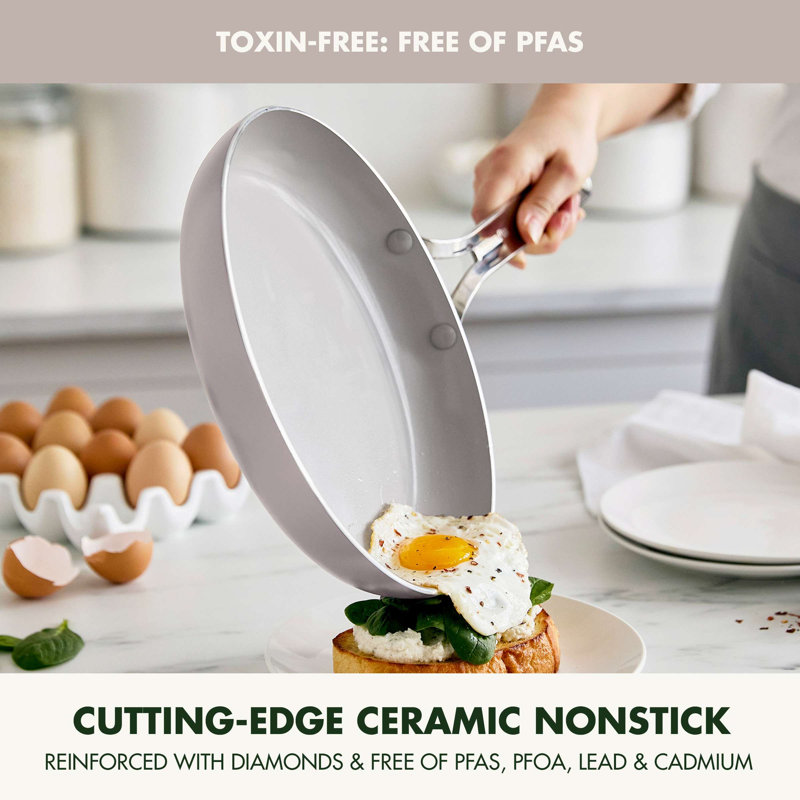 GreenPan Nova 10 Piece Cookware Set, Clay