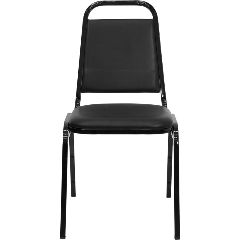 Jdan Trapezoidal Back Stacking Banquet Chair, Black, 20, Black