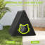 Maison pour chat triangulaire en résine-1551695218