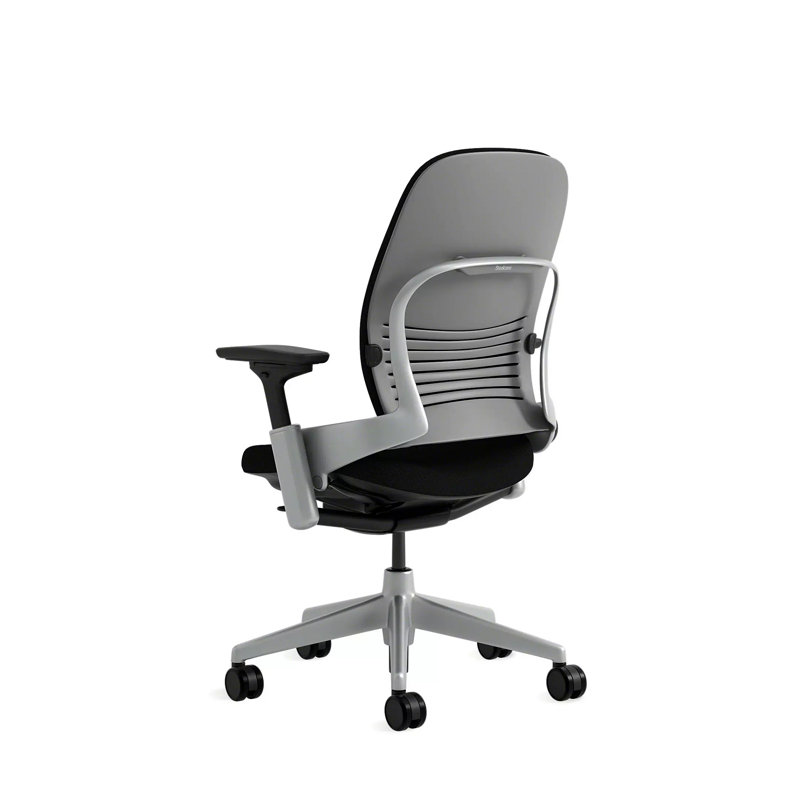 Steelcase Leap® Task Chair, Seagull, Carpet Casters, Onyx
