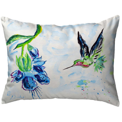 Hovering Hummingbird Outdoor Rectangle Pillow Cover & Insert