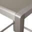 43" Outdoor Aluminum Frame Bar Table With Glass Table Top