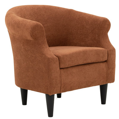 Fauteuil demi-tonneau en polyester Adea
