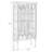 Brownness Solid Wood+Glass Display Cases