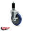 5 Inch  Polyurethane Swivel 1-3/8 Inch Expanding Stem Caster Set 2 Brake SCC/SCC-EX20S514-PPUB-2-TLB-2-MTG45