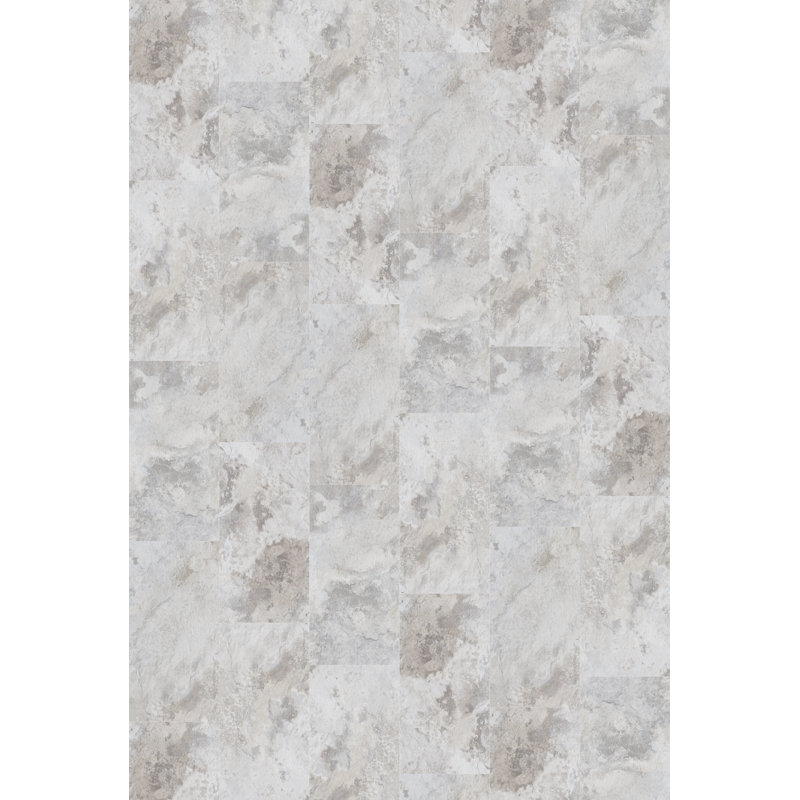 4.7mm Thick 12'' W x 24'' L Vinyl Plank, Mythic Gray