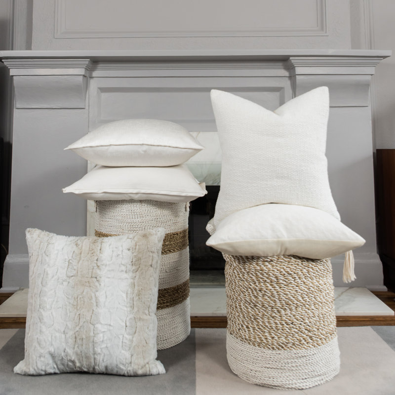 Square Pillow Cover & Insert, Natural