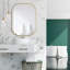 Miroir de salle de bain Mercer41 Hajdar Gold