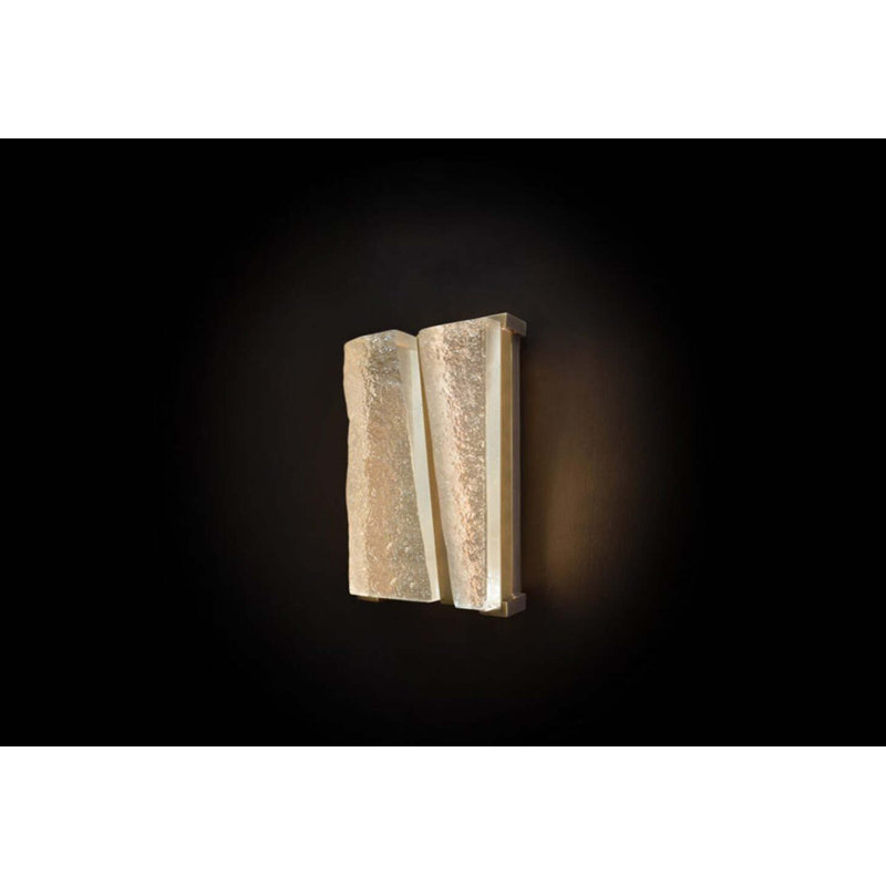 Lean On Me 1 - Light LED Flush Mounted Sconce, Natural Bronze