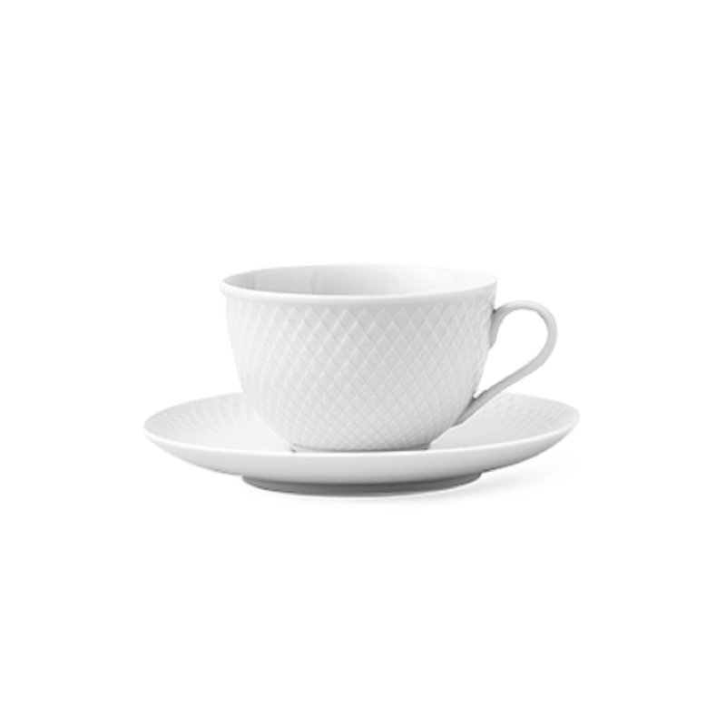 Handmade Porcelain Teacup, White, 8.1 Oz