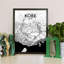 Kobe City Map - No Frame Print-2085113640