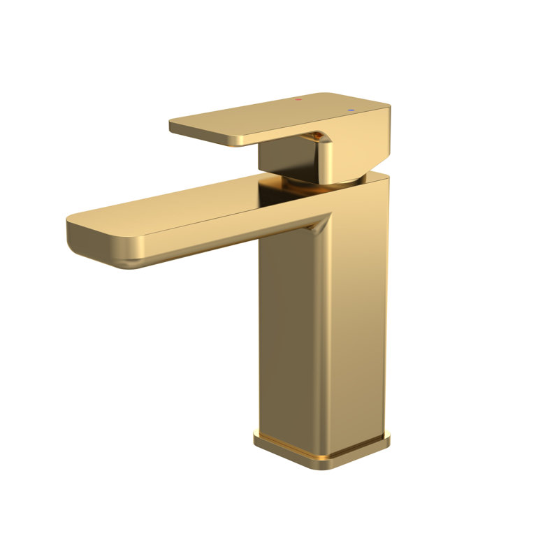 Eco Mono Basin Mixer with Waste, Brushed Brass, 76.09 l/min