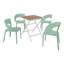 Chaise d'appoint en polypropylène Haze Green-190202958