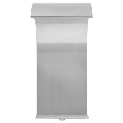 Fontaine de piscine en acier inoxydable 17,7 po x 11,8 po x 25,6 po argent