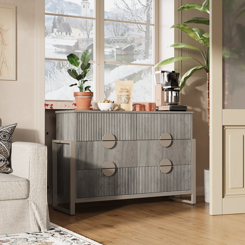 49.8 " W 6 - Drawer Dresser, Gray Wash