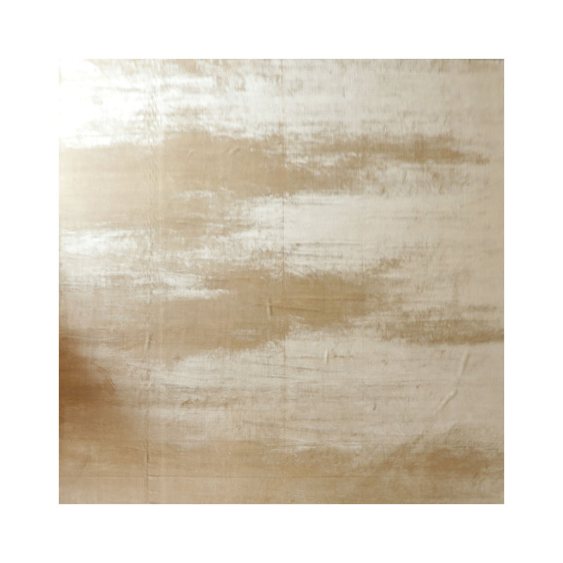 Tapis tibétain beige en soie noué à la main multi-tailles, Rond 10pi