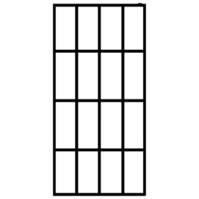 Leitner 440mm W x 1950mm H Pivot Framed Walk In Glass Screens with Frosted Glass