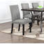 Chaise parsons en tissu gris Dayvonne
