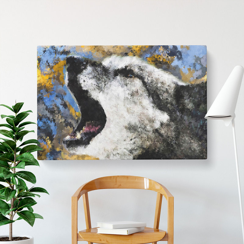 Abstract Wolf Vol.2 - Wrapped Canvas, 40cm H x 60cm W x 3cm D