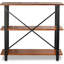 Canapé American Plantation, table de présentation, bibliothèque industrielle, table d'appoint étroite pour l'entrée, salon, couloir, peuplier massif (3 tablettes)