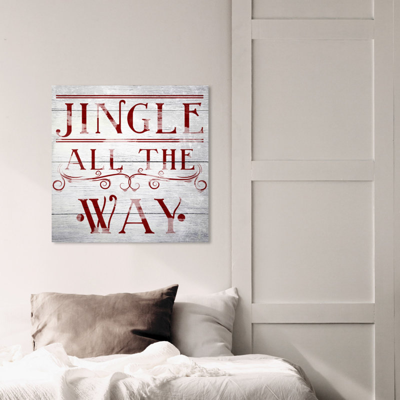«Jingle All the Way», reproduction d'impression sur toile, H 20 po x l 20 po, Toile tendue