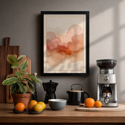Soft Cloudforms Minimalist - Framed Print