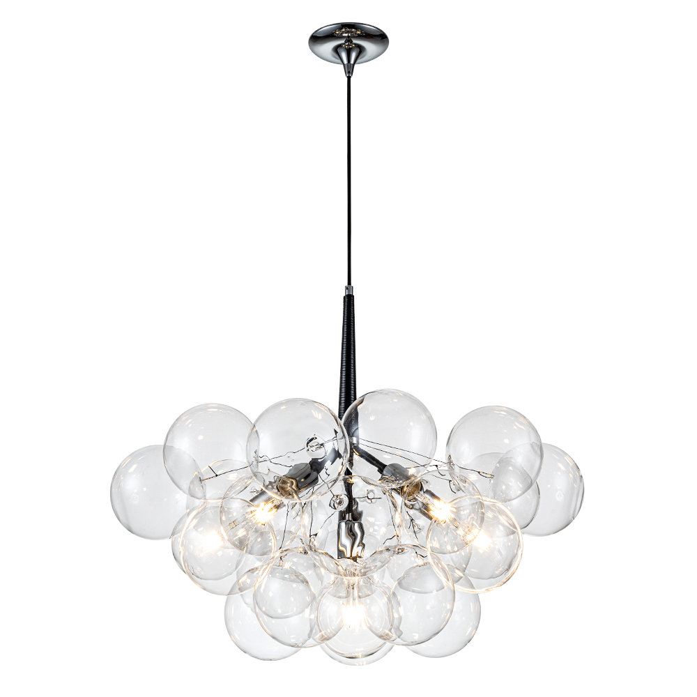 6-Light Sphere Chandelier Everly Quinn