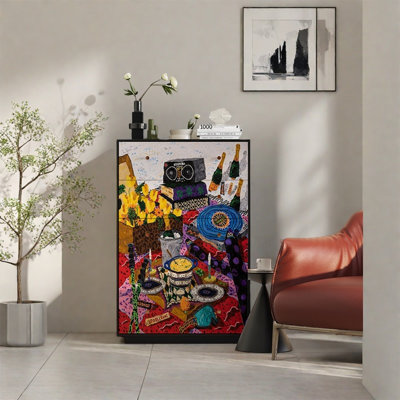 Elegant Pine Wood Cabinet