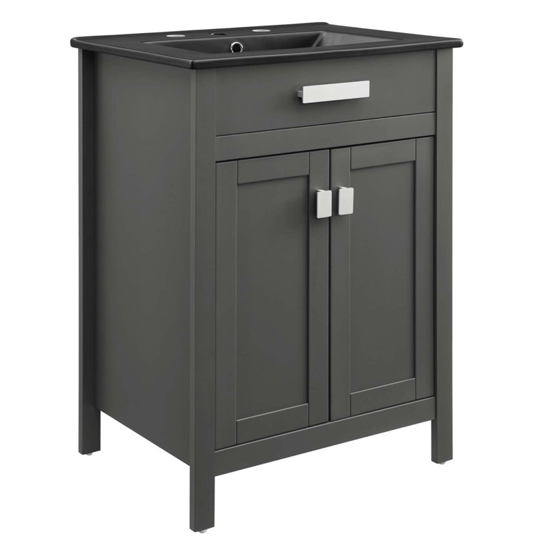 Meuble-lavabo Laguna de Modway, Noir