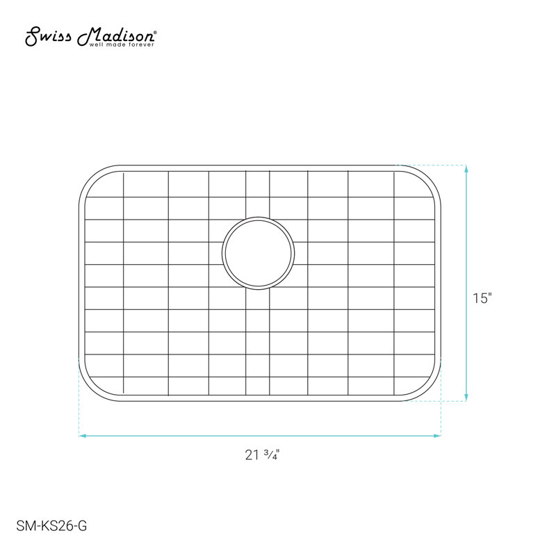 Swiss Madison 24 x 18 Stainless Steel Kitchen Sink Grid