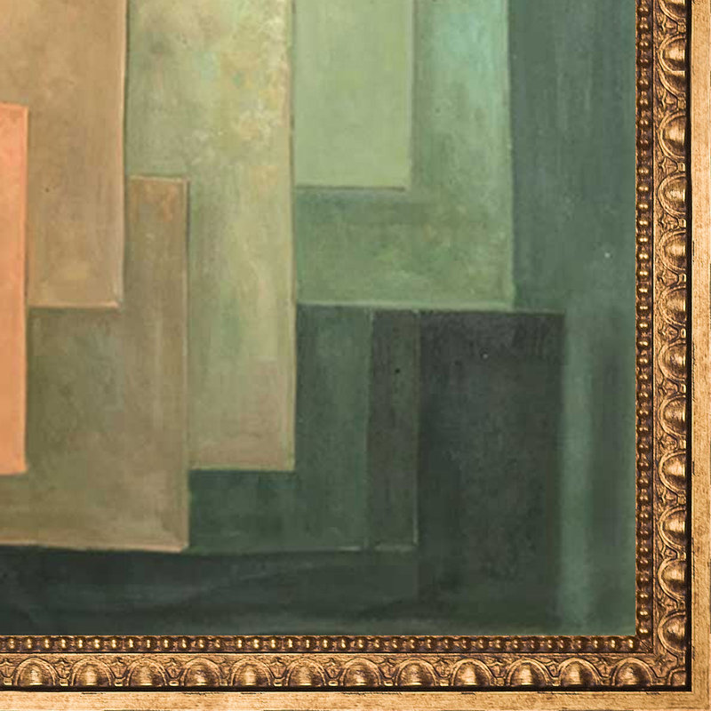 «Tower In Orange And Green» par Paul Klee - peinture sur toile encadrée