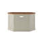 Meuble télé d'angle coin en bois massif 50 po avec rangement Kinsella-1053589926