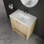 Meuble-lavabo autoportant avec lavabo en céramique