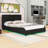Upholstered Platform Bed with Built-in Bluetooth Speakers and RGB LED Light-1412637439-1412637436