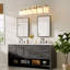 Luminaire de meuble-lavabo à 6 lumières dorées pour salle de bain, luminaire doré pour salle de bain, luminaire de style moderne en or brossé de 38 po