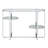 Arlea 42'' Glass Top Console Table