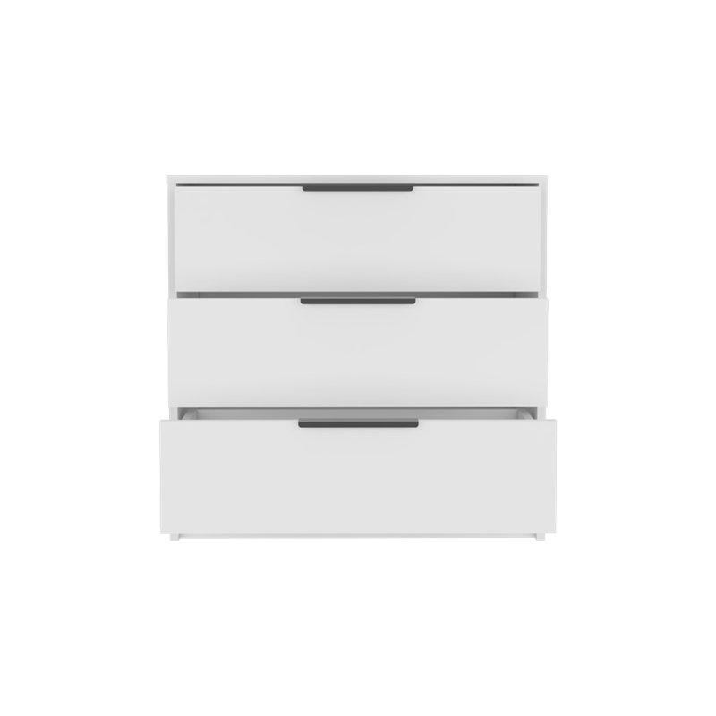 Commode 3 tiroirs Modern, Blanc